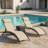 Set Of 2 Outdoor Patio Chaise Lounge Recliners With 5 Position Adjustable Backrest For Poolside Backyard Deck Relaxation Use-1214387415