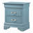 Compact Teal Traditional Nightstand