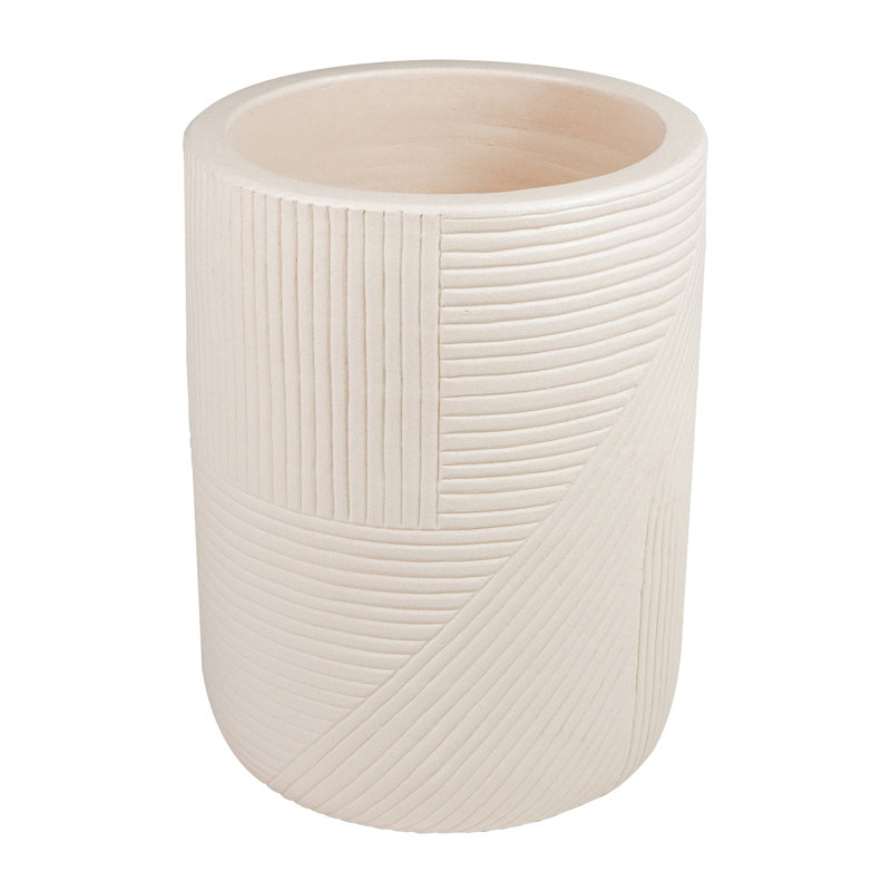 Provenance Signature Handmade Ceramic Planter, Matte Sand