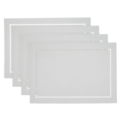 Neith Polyester No Pattern Rectangle Placemat