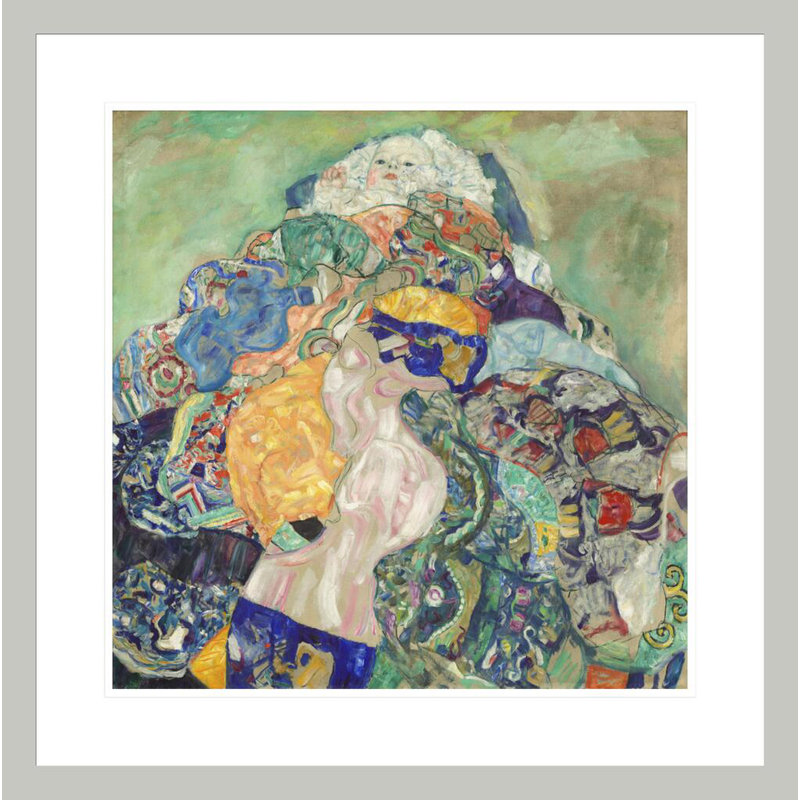 «Baby (Cradle)» par Gustav Klimt, impression giclée encadrée, 23.61" H x 23.5" W