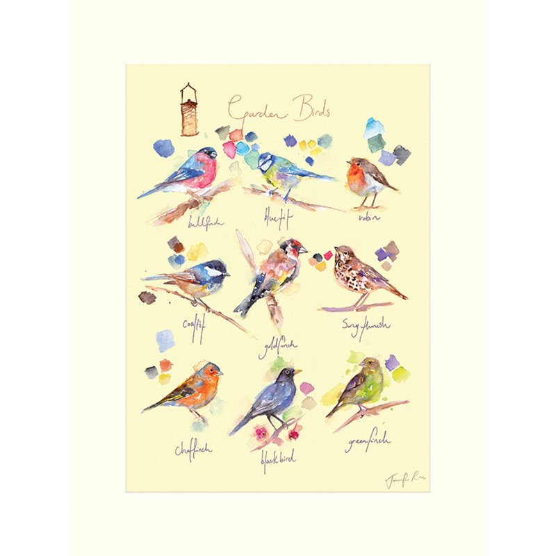 Garden Birds 1 Piece Painting