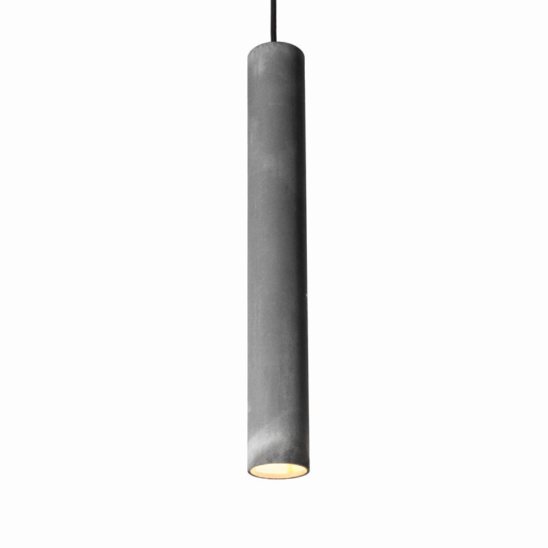 Luminaire suspendu Roest 45V zinc, H 18 po x l 2,5 po x P 2,5 po, Zinc