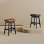 Ensemble de 6 tabourets de comptoir, tabourets de bar en bois massif avec siège rembourré en similicuir, tabourets de bar de cuisine sans dossier-1472859807-1449868649