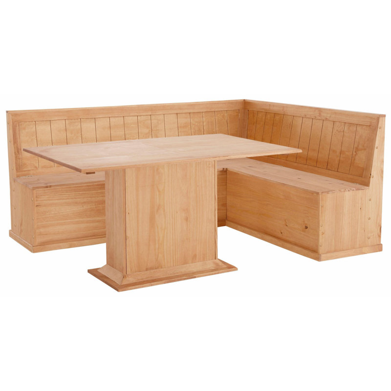 Rosa Solid Wood Dining Table, Brown, 75cm H x 65cm W x 105cm L
