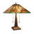 CHLOE Lighting FIRMAN Tiffany-Style 2-Light Mission Table Lamp 16" Shade