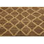 Tapis brun / beige en laine Kilim fabriqué à la main de conception unique Sinclair
