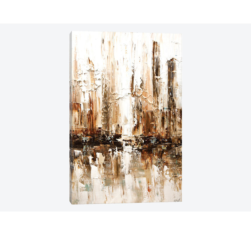 «Swiger White City I», reproduction sur toile, H 18 po x l 12 po x P 1,5 po, Pas de tapis, Toile tendue