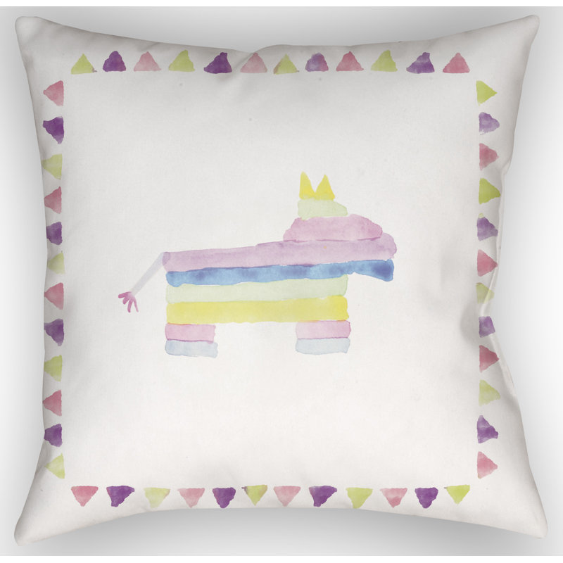 Pinata Indoor/Outdoor Throw Pillow, 18" H x 18" W x 4" D