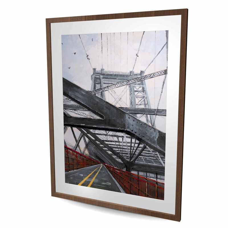 Architecture de pont - décor mat contemporain imprimé