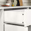 Buffet avec rangement, grande armoire de rangement avec 1 tiroir et 4 portes, buffet moderne pour la salle à manger
