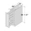 Armoire à casiers de cuisine prête à assembler l 9 po x P 24 po x H 34,5 po CASAINC