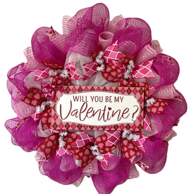 Will You Be My Valentine Wreath