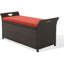 Banc de rangement pour l'extérieur en rotin-356911310