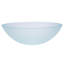 Lavabo de salle de bain vasque circulaire en verre blanc 16,38 po Eden