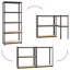 Analie 75cm W Galvanised Steel Shelving Unit