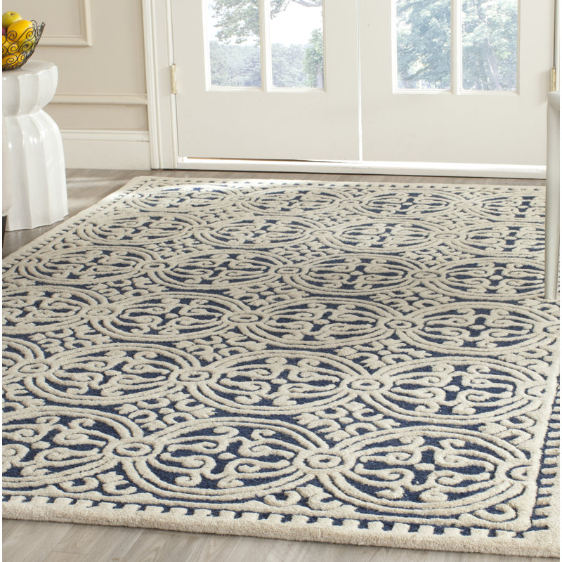 McQuitty Wool Hand Woven Area Rug, Rectangle 61 x 91cm