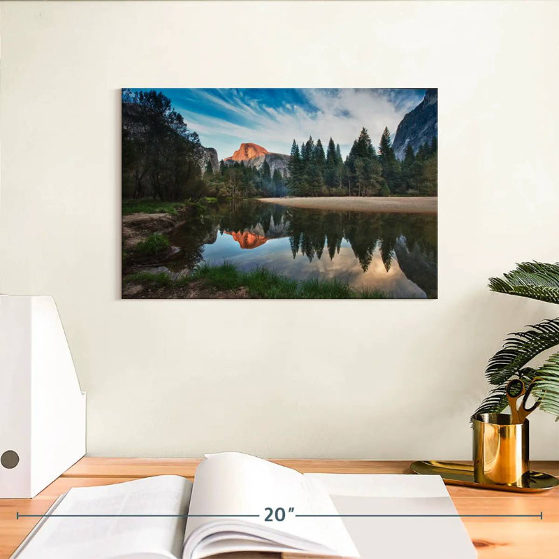 Alvord Half Dome On Merced River, 8" H x 12" W