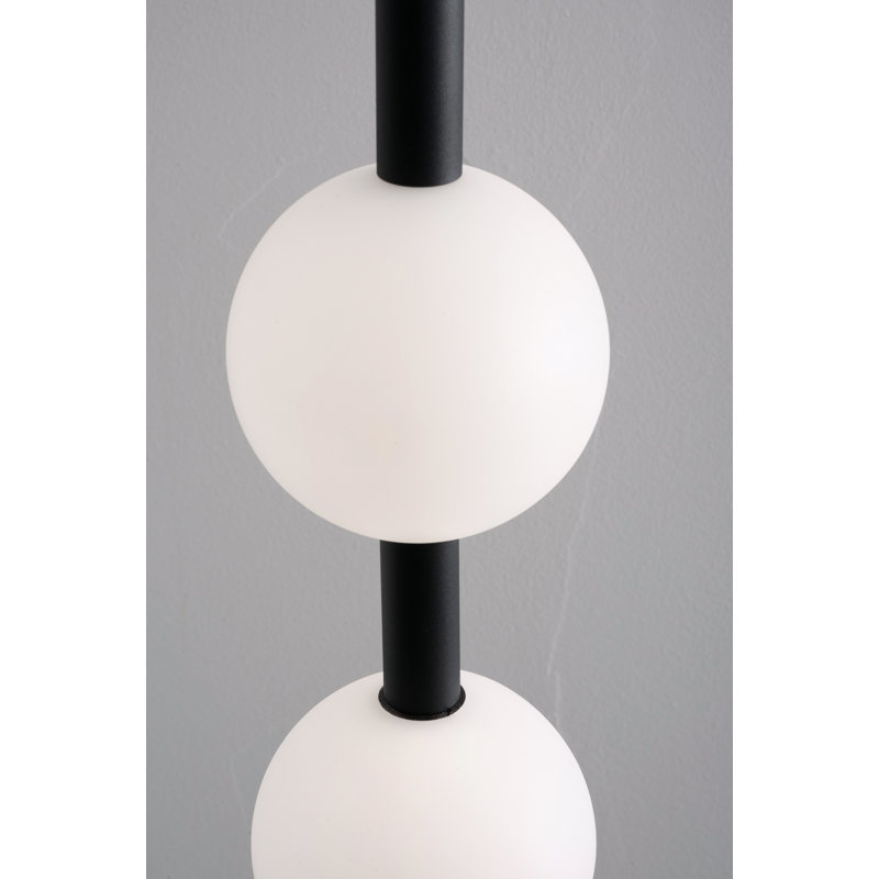 Baroque - LED Pendant - 32" - Black, 32" H, Black