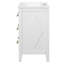 Meuble-lavabo blanc 24 po avec lavabo en céramique 24 po, 3 tiroirs, conception élégante de style rétro, armoire facile à assembler, détails, trois trous pré-percés