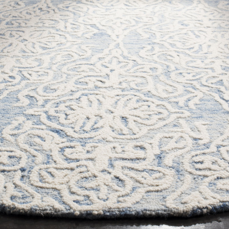 Davyan Hand Tufted Wool Ikat Rug, Rectangle 5' x 8'
