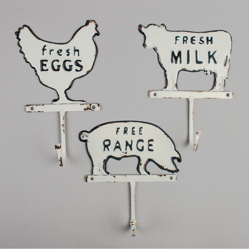 Ellizabeth Metal Wall Mounted Required Wall Hook