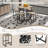 Kreta 4 - Person Pedestal Base Dining Set