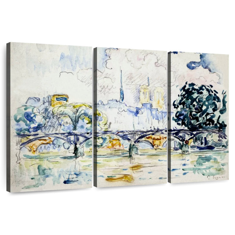 Sireci Le Pont Des Arts 1910, 20" H x 33" W