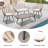 Ledet 4 Piece Rattan Sectional Seating Group with Cushions-829608713
