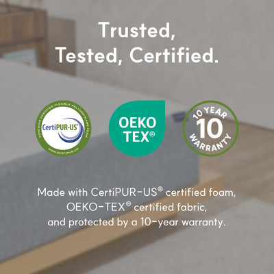  Matelas double, matelas double 12 po, matelas en mousse viscoélastique de refroidissement graphite de base dans une boîte, soulagement de la pression avec support mi-ferme, certifié CertiPUR-US, L 75 po x l 54 po