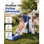 Ensemble de glissade pour tout-petits 6-en-1 avec panier de basketball et télescope pour enfants 1-3 Suteck-130372964