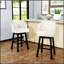 Ensemble de tabouret de bar pivotant Ogden KD, cuir de polyuréthane capitonné à losanges, réglage de la hauteur du vérin à gaz, repose-pieds intégré, 16,5 po