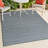 Leterra Classic Coastal Pinstripe Reversible Machine-Washable Navy/Cream Indoor/Outdoor Rug-266524473