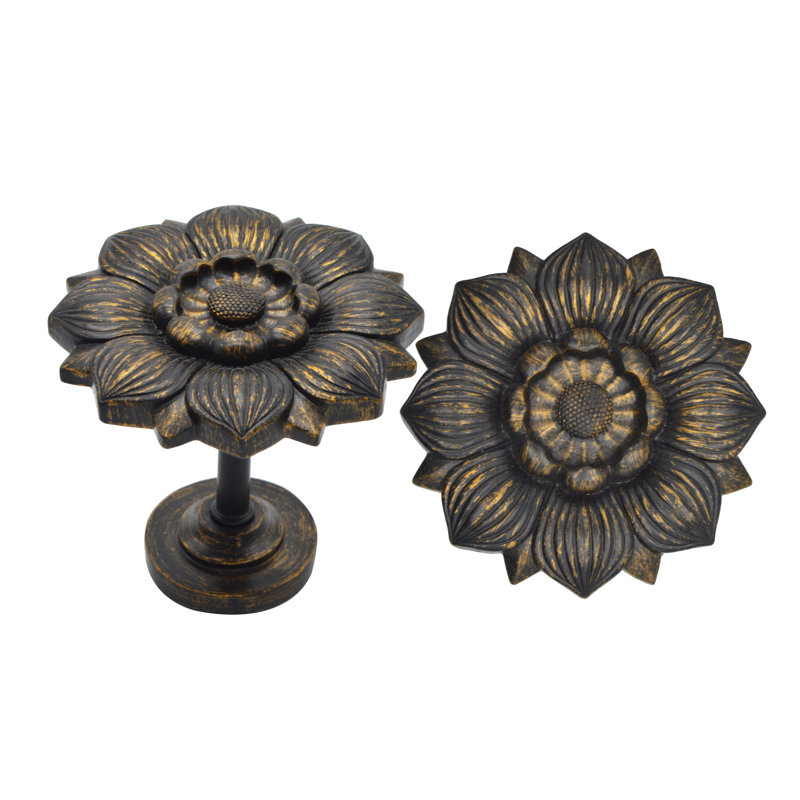 Retenue de rideau Armontae Bloom Medallion, Doré brulé