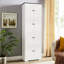 Armoire de rangement blanche à 8 portes et 4 tablettes pour utilitaire - fonctionnelle avec 8 portes et 4 tablettes dans un dortoir pour économiser de l'espace