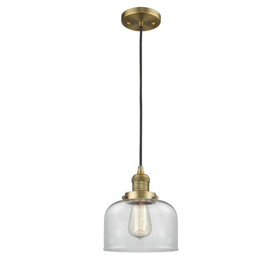 Luminaire suspendu en forme de dôme à 1 lumière Witherington