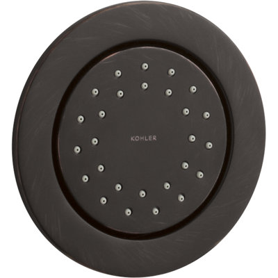 1 gpm WaterTile Round 27-Nozzle Body Spray 2.0 gpm with Stimulating Spray and Katalyst Air-Induction Technology