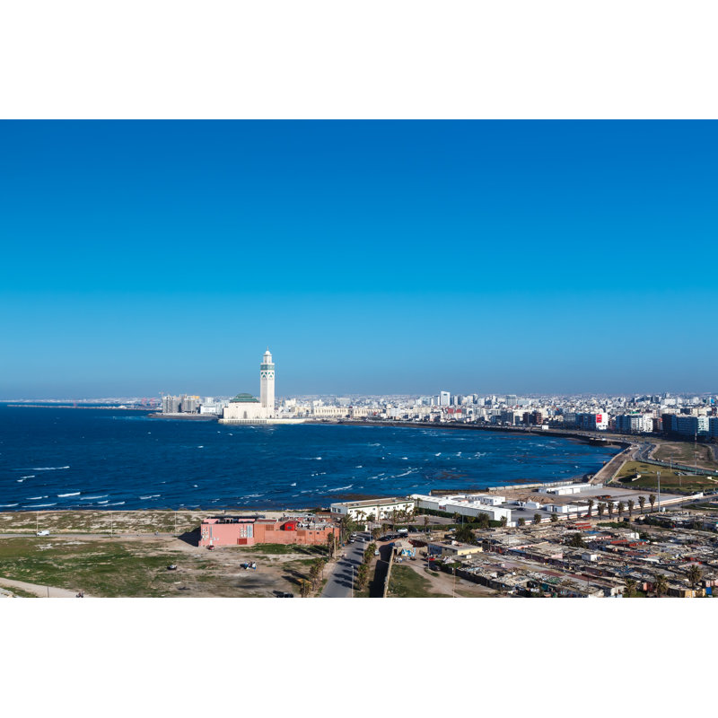 City Panorama, Casablanca by Masterovoy - Wrapped Canvas Print, 30cm H x 46cm W
