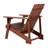 Irving Classic Solid Acacia Wood Adirondack Chair, Dark Brown Weather-Resistant Outdoor Patio Seating for Garden, Deck, and Fire Pit-801366609