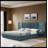 Queen Size Upholstered Bed Frame With Chenille Fabric With Pleated Design,Grounded Queen Size Platform Bed With Headboard And Solid Frame And The Bedside Table.No Box Spring Needed-Blue-Green-423316163-423316161