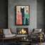 Art mural encadré abstrait rétro antique classique pour chambre à coucher-1851588428-1851588431