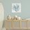 Toile abstraite abstraite, tendres corail, design par Carol Robinson