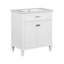 Meuble-lavabo de 30 po avec lavabo en céramique, porte à fermeture douce et tablettes réglables-27431649