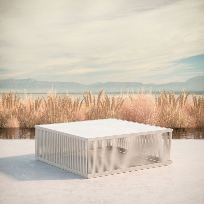 Malta Square Coffee Table Dekton Top, Helena, Birch