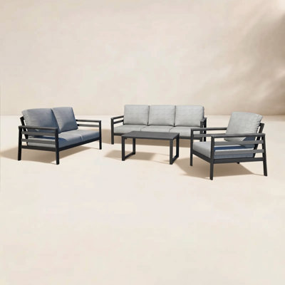 Townsend 6 - Person Patio Conversation Set with Cushions