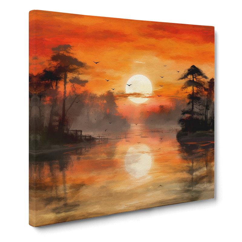 Japanese Sunset Impressionism No.4 - Print