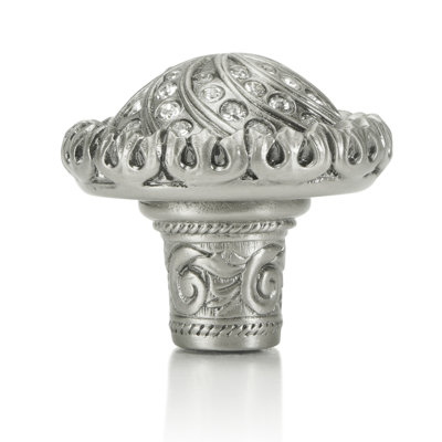 FONTAINEBLEAU KNOB; CLEAR CRYSTAL 
