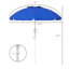 Parasol de plage portatif Outsunny