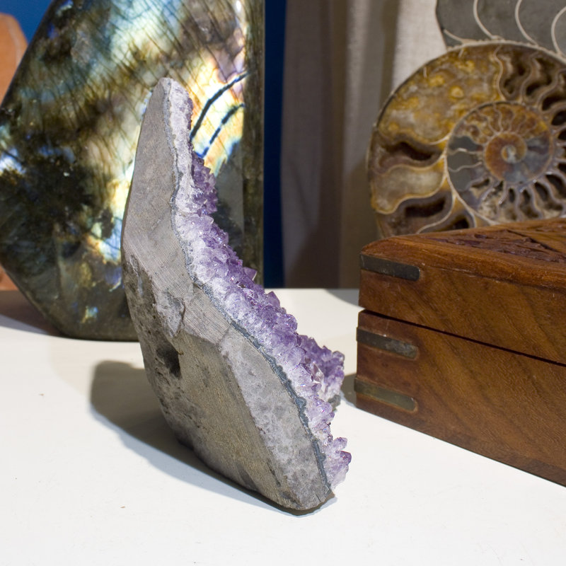 Amethyst on Basalt - 