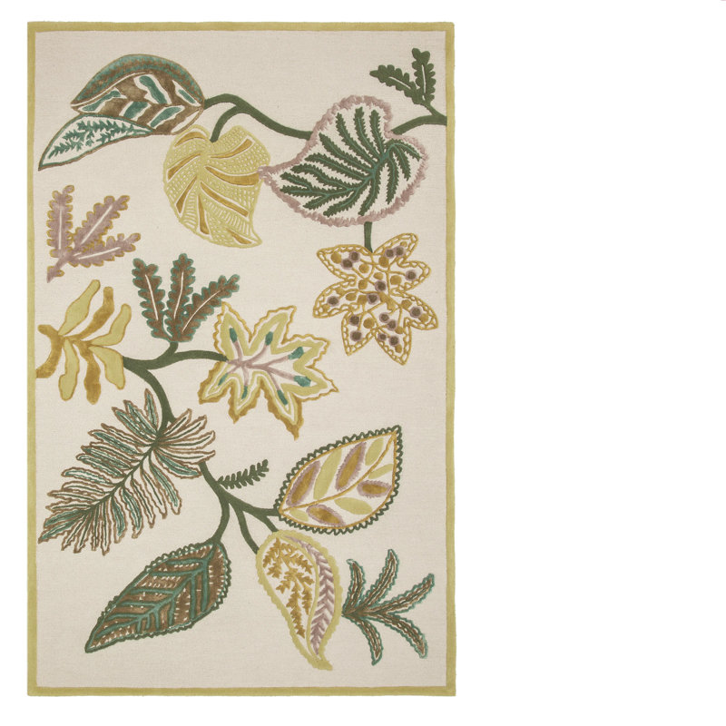 Foglia Decorativa Moss Rug, Rectangle 6'7" x 9'10"